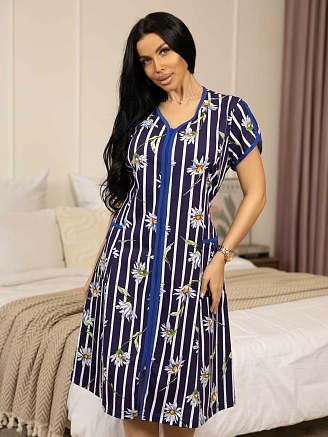 Женский халат мод.469/37 / Индиго