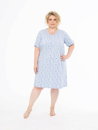 Женская сорочка мод.1930/1 / Голубой