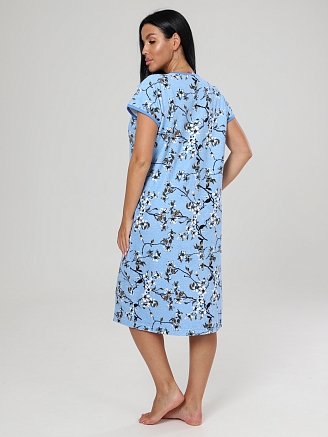 Женский халат ХМ-632 / Весна голубой