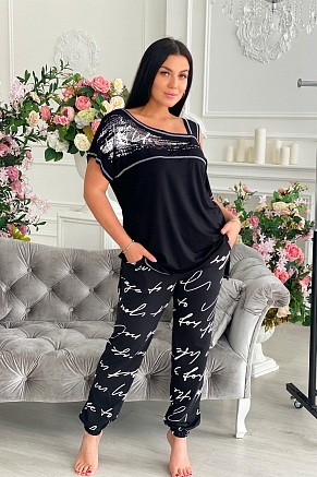 Женская туника 9042 / черный