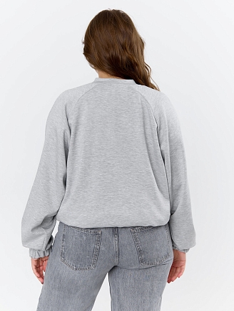 Женский бомбер Нео-1 БО-004 / серый меланж