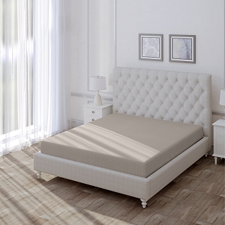 Простыня "Волшебная Ночь" на резинке 140x200 / Coffee cream