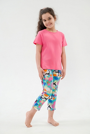 Детская футболка из кулирки / Розовый