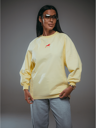 Женский свитшот Символ / Желтый