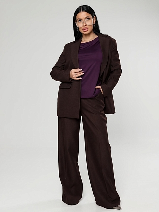 Женский лонгслив Энкар / баклажан