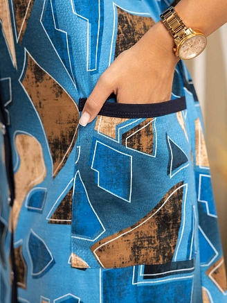 Женский халат мод.1472/10 / Синий