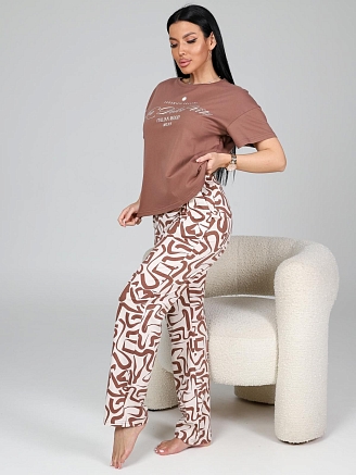 Женская пижама Мэрин / карамельный