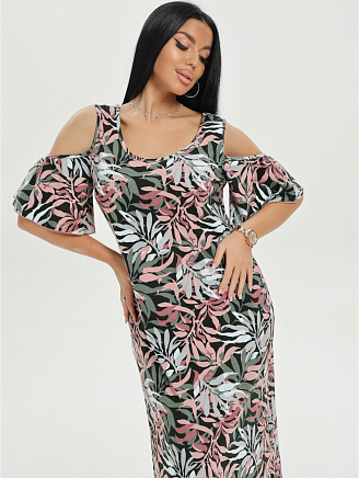 Женское платье Новелла / Листья ментол