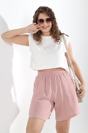 Женские шорты Виола-2 Ш-017 / пудровый