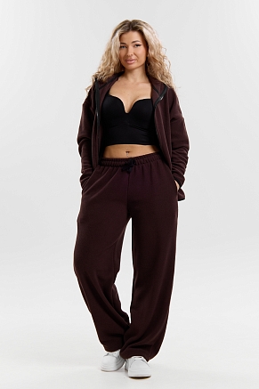 Женский костюм с брюками 36994 / шоколад