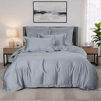 Постельное бельё тенсел Пепельно-серый