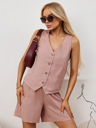 Женские шорты Аманти-2 / пудровый