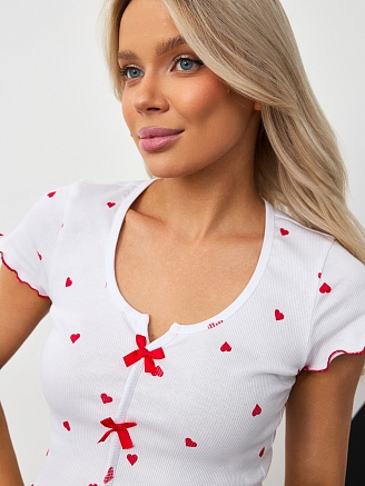 Женска пижама Лавли-3 / белый