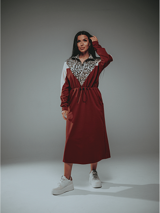 Женское платье Одри / Марсала