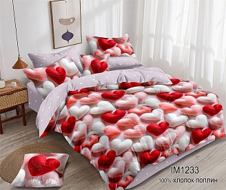 Постельное белье перкаль / Сердца