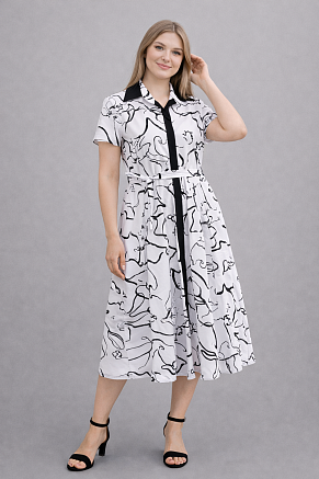 Женское платье 39065 / белый