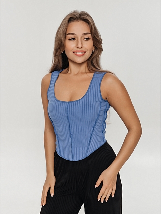 Женская майка Тея / Лазурь