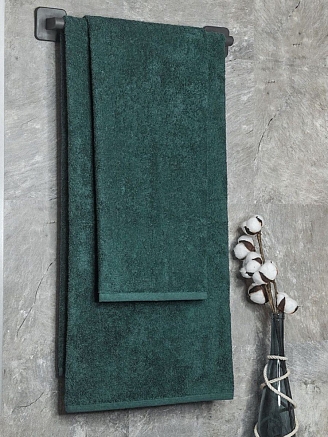 Набор махровых полотенец 2 шт 50x90, 70x140 / малахит