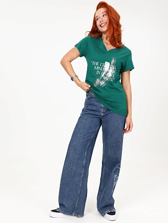 Женская футболка Сопряжение / зеленый