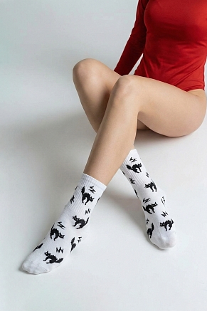 Женские носки стандарт Мистика (набор 2 пары) / белый