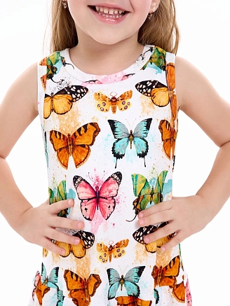 Детское платье-сарафан / Бабочки
