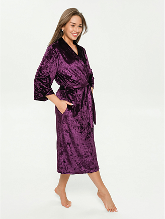 Женский халат Топаз / Баклажан