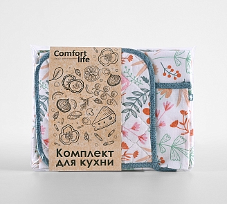 Набор для кухни рогожка 3 предмета / Sammer tale 1