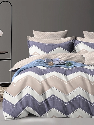 Постельное белье сатин элит на молнии / Старли