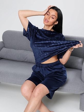 Женский костюм Чиэра-Жаккард / синий