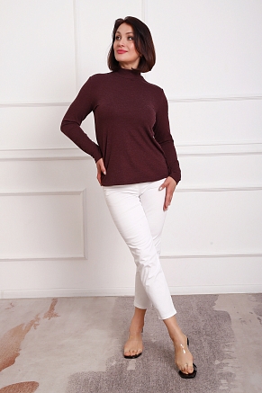 Женская водолазка 88157 / бордо