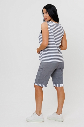 Женский костюм с бермудами 1967/2 / Серый