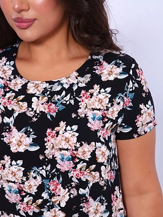 Платье женское 5745 / цветы розовые