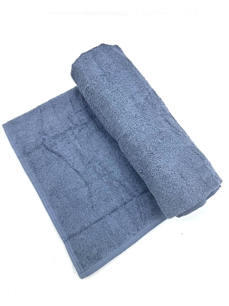 Полотенце махровое Туркмения без бордюра / Серый (orion blue) 400 гр/м2