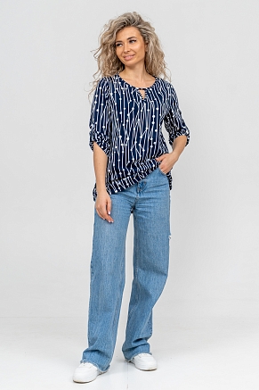 Женская туника 36741 / темно-синий