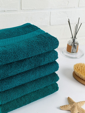 Полотенце махровое г/к Узбекистан 460 гр/м2 / 507-темно-зеленый