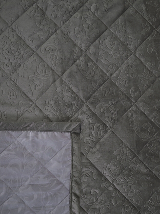 Набор покрывало и чехлы на подушку Кристалл / Графит