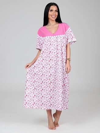 Женская сорочка ПЕРСОНА НК-122 / Розовый