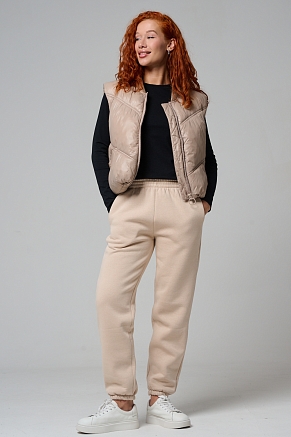 Женские брюки 14432 / бежевый