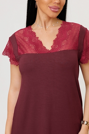 Женская ночная сорочка 2272/2 / Бордовый