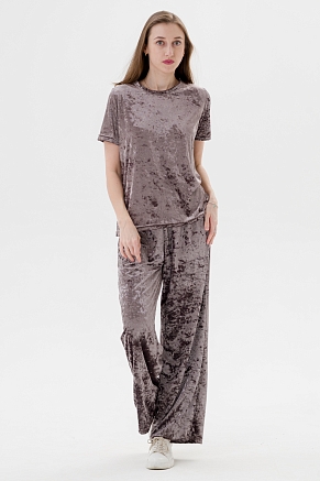 Женский костюм Леопард / Пурпурно-серый