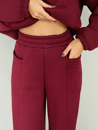 Женский костюм с брюками 2246/3 / Бордовый