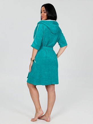 Женский халат Спорт ХМ-572 / Изумруд