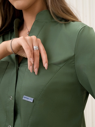 Рубашка медицинская женская М-235-0316 Элит-145/Стрейч