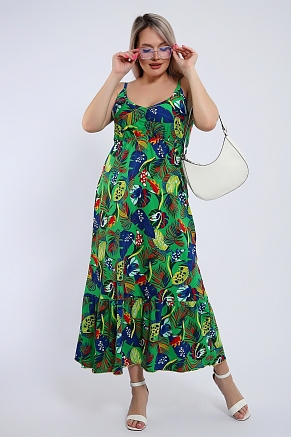 Женский сарафан Тропикана 446 / Зеленый