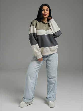 Женский свитшот Тринити / Оливковый