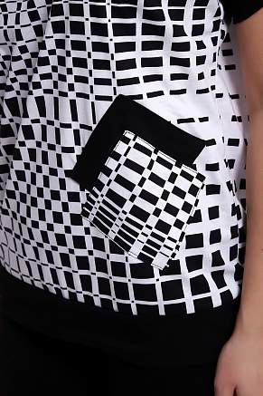 Женский костюм Телец / бело-черный