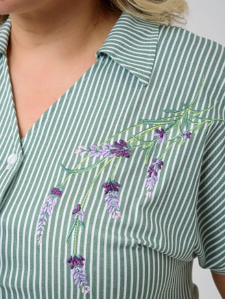 Женское платье "Шалфей" 1928-К / Зеленый