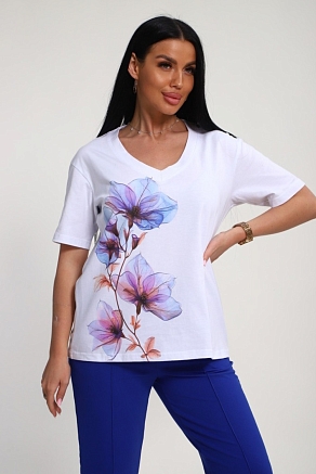 Женский костюм 19138 / васильковый