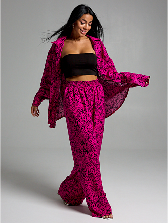 Женский костюм Рошель / Леопард фуксия