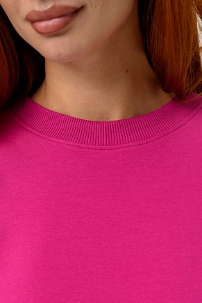 Женский свитшот 14423 оверсайз / лиловый